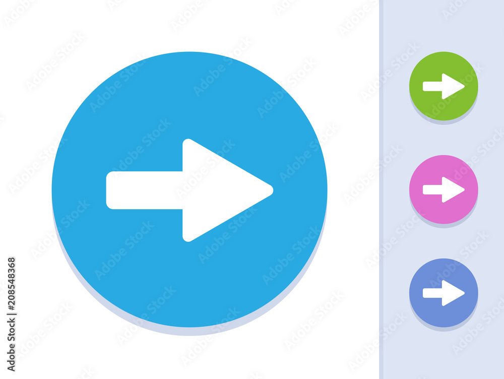 Forward - Round Glyph Buttons Forward - Round Glyph Buttons