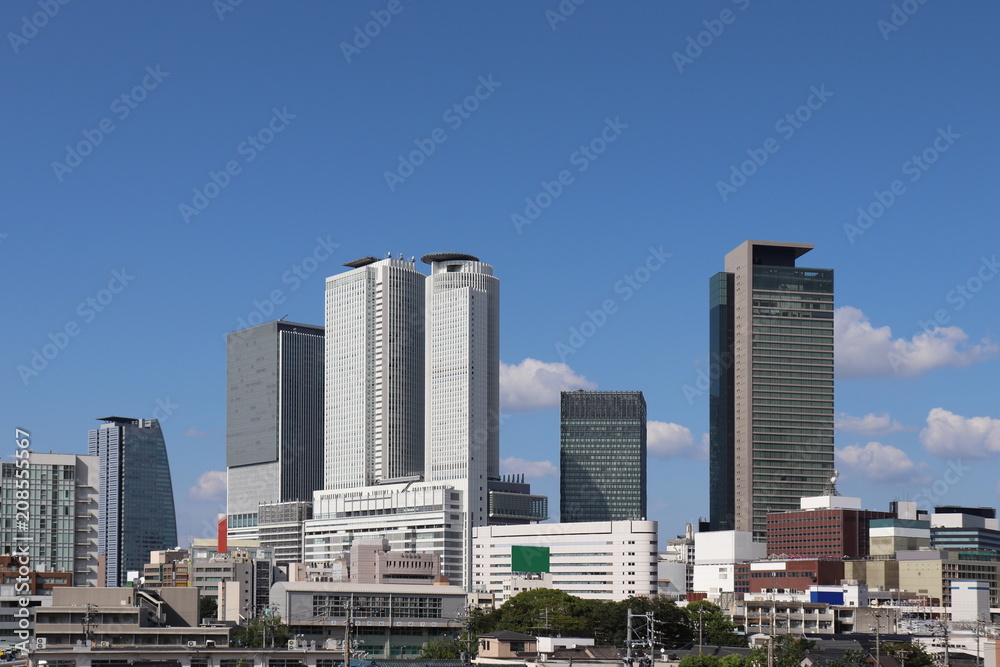 名古屋駅周辺の高層ビル群/Skyscrapers around Nagoya Station - Nagoya, Japan 名古屋駅周辺の高層ビル群/Skyscrapers around Nagoya Station - Nagoya, Japan