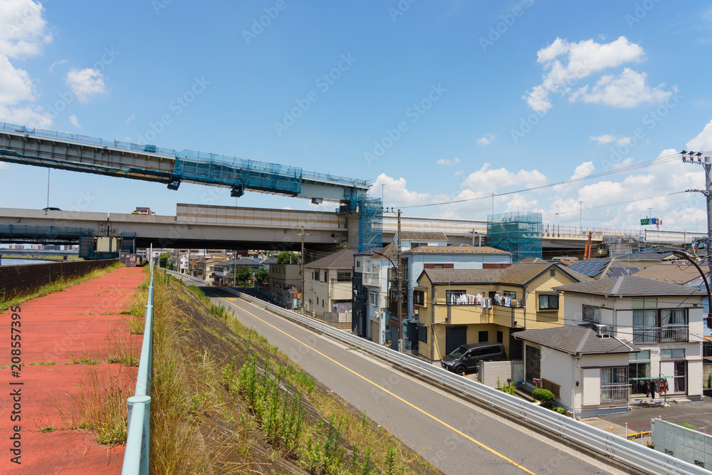 小松川ジャンクション建設中