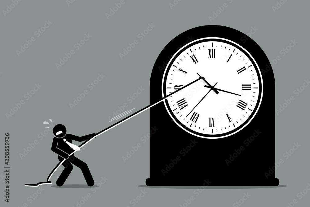 Stop Time Stock Illustration - Download Image Now - Holding Back