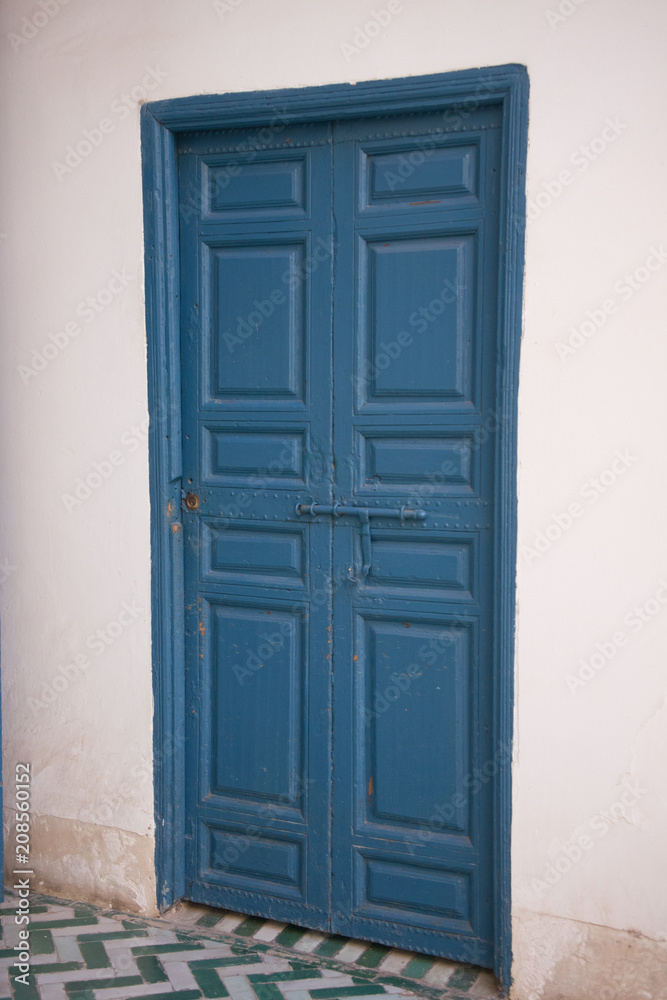Blue interior door Blue interior door