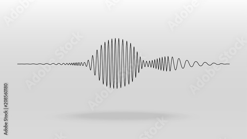 sound wave equalizer vector background