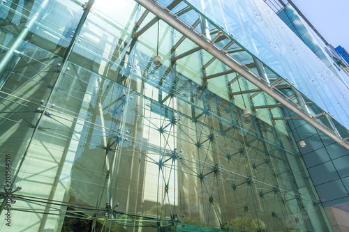 Wallpaper Mural close up of modern glass building Torontodigital.ca
