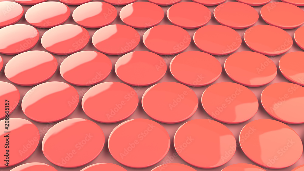 Blank red badge on red background