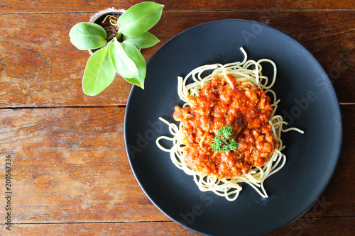 Spaghetti italian pasta wit...