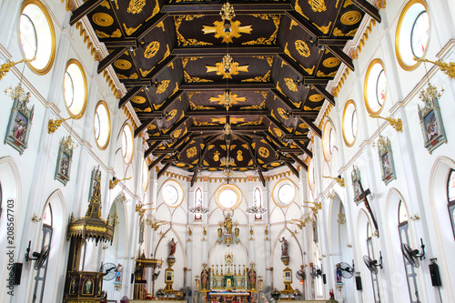 Church interior in Nativity...