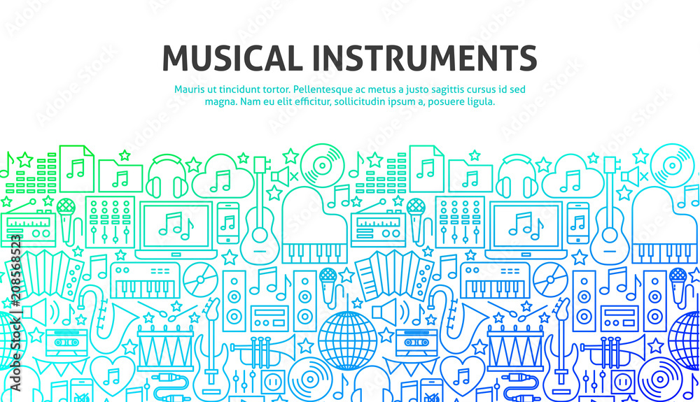 Musical Instruments Concept