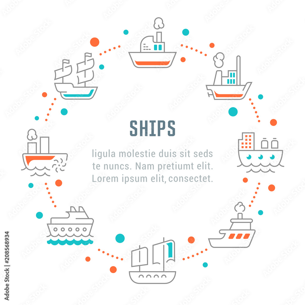 Website Banner and Landing Page of Ships.