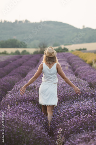 Wallpaper Mural Happy woman enjoy life outdoor Torontodigital.ca