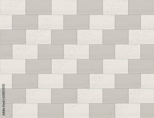 3d rendering. Modern gray and white rectangular shape stone brick blocks wall background.