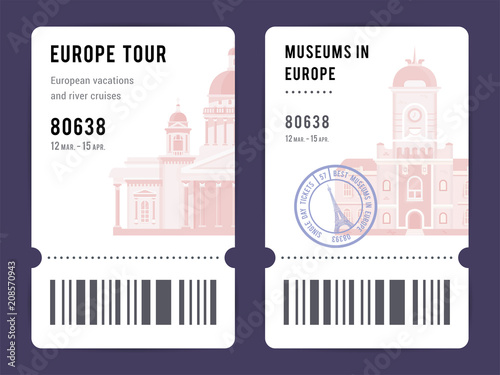 Set of Saint-Petersburg Tickets.