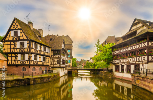 View at the Petit France quarter in Strasbourg - France