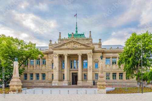 Building of Justice palace in Strasbourg - France photo