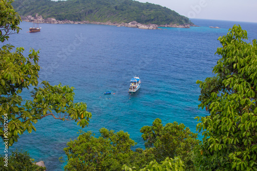 sea, beach, landscape, water, island, sky, ocean, blue, nature, boat, coast, travel, bay, summer, view, greece, tourism, seascape, mediterranean, thailand, coastline, tropical, vacation, trees, croati