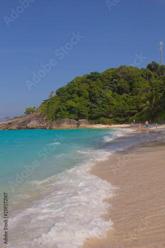 beach, sea, sand, ocean, island, water, tropical, sky, coast, blue, landscape, summer, nature, travel, bay, paradise, holiday, beautiful, vacation, white, cloud, caribbean, sunny, coastline, tourism