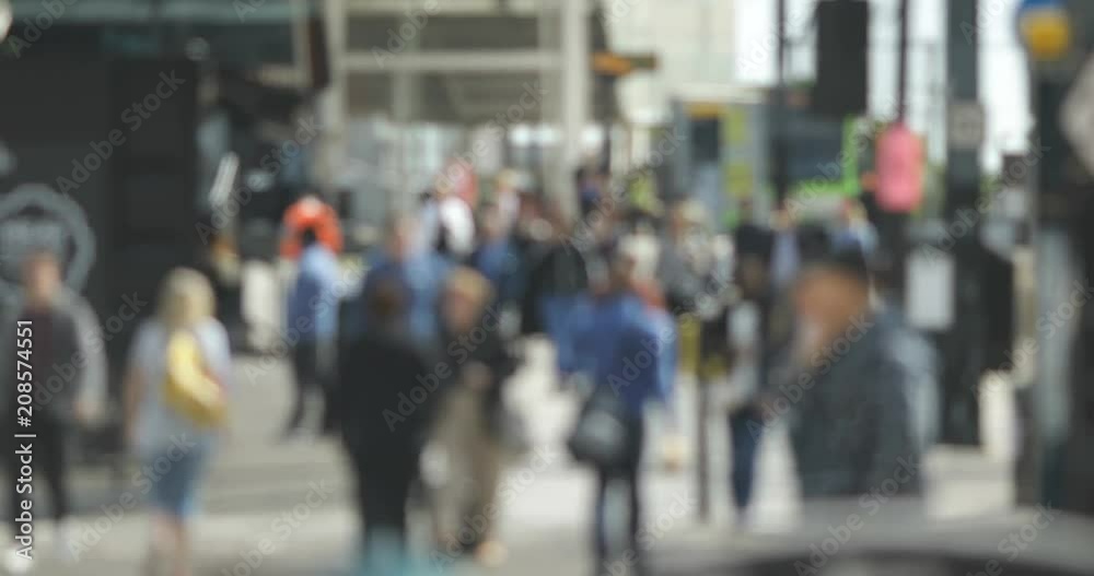 Blurred background of city pedestrians Blurred background of city pedestrians