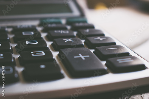 Photo of a large calculator.