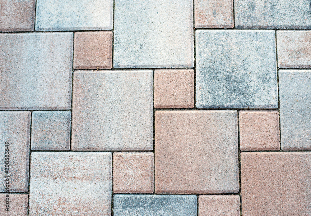 Naklejka premium Background from lock pavement