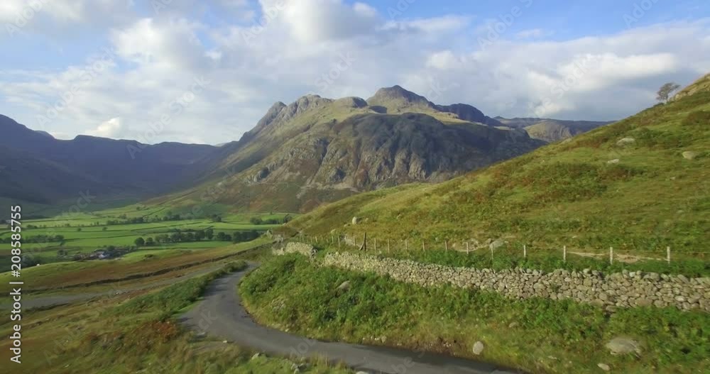 Great Langdale and the Langdale Pikes from Side Pike, Lake District, Cumbria, England Great Langdale and the Langdale Pikes from Side Pike, Lake District, Cumbria, England