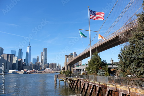 Brooklyn bridge at winter