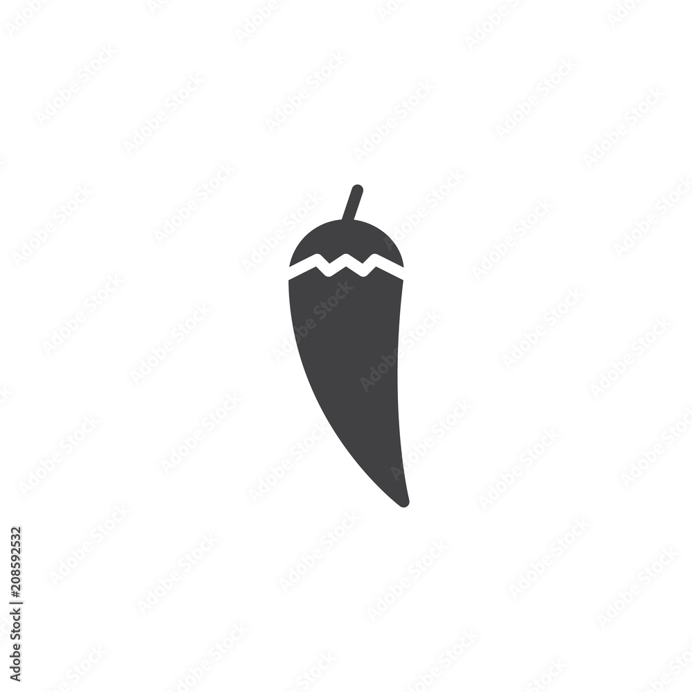 Hot chili pepper vector icon. filled flat sign for mobile concept and web design. Chilli simple solid icon. Symbol, logo illustration. Pixel perfect vector graphics Hot chili pepper vector icon. filled flat sign for mobile concept and web design. Chilli simple solid icon. Symbol, logo illustration. Pixel perfect vector graphics