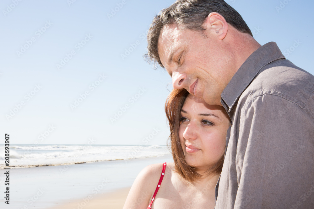 relax romantic couple on summer vacation beach relax romantic couple on summer vacation beach