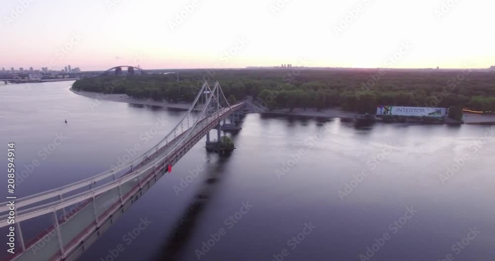 View of the bridge from the drone View of the bridge from the drone