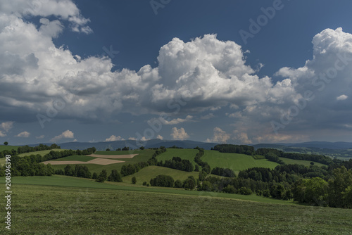 Krkonose mountains between Jablonec and Vysoke nad Jizerou towns