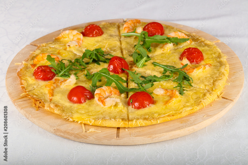 Prawn pizza Prawn pizza