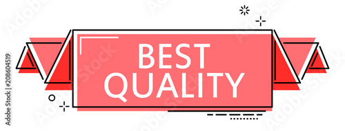 red flat line banner best quality