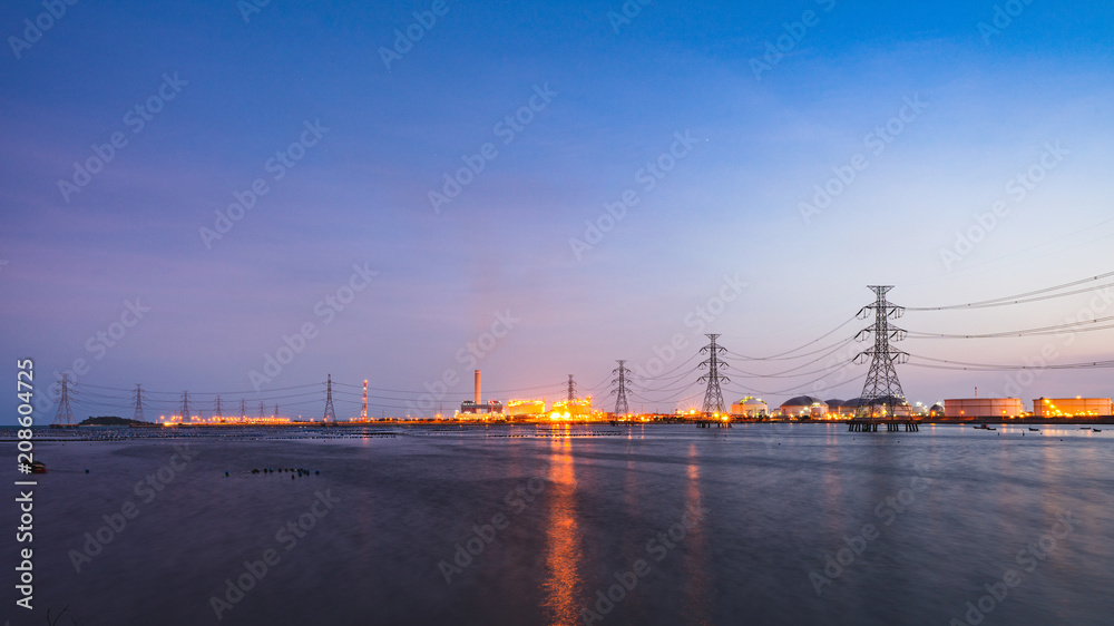 Power Plant at twilight