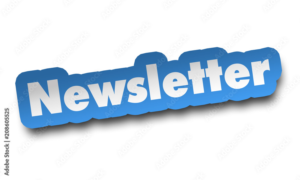 newsletter concept 3d illustration isolated newsletter concept 3d illustration isolated