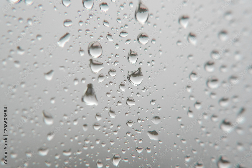 Drops of rain on the window Drops of rain on the window