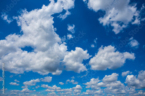 blue cloudy sky background © Yuriy Kulik