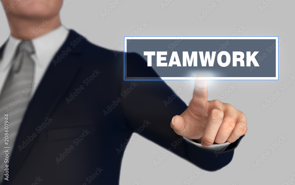 teamwork pushing concept 3d illustration teamwork pushing concept 3d illustration