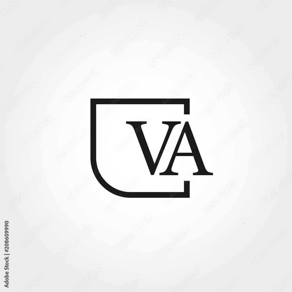 Initial Letter VA Logo Template Design Initial Letter VA Logo Template Design