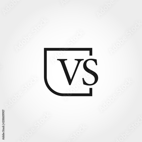 Free Download Initial Letter VS Logo Template Design - GFXLoad