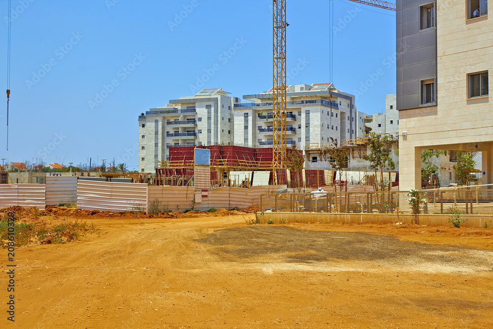 Construction of a residential area.