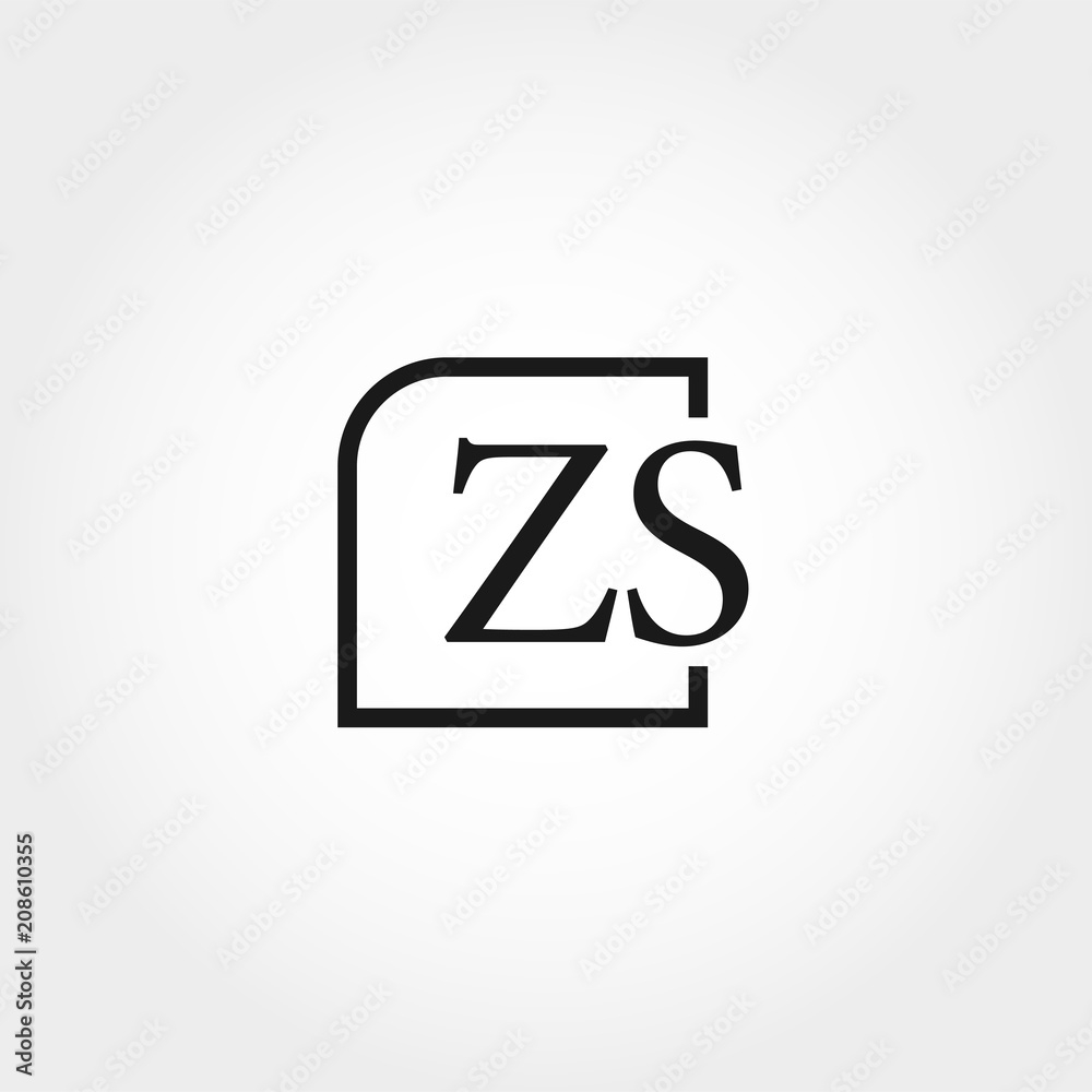 Initial Letter ZS Logo Template Design Initial Letter ZS Logo Template Design