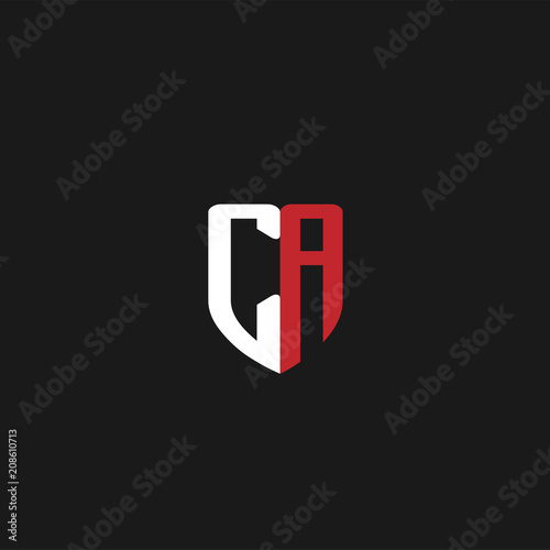 Initial Letter CA Logo Template Design