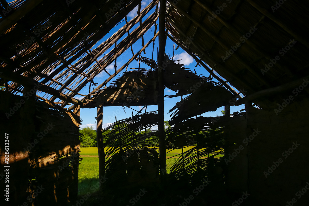 An inside view from an old house in an archeological ethnological park Sopot in Vinkovci, Croatia. An inside view from an old house in an archeological ethnological park Sopot in Vinkovci, Croatia.