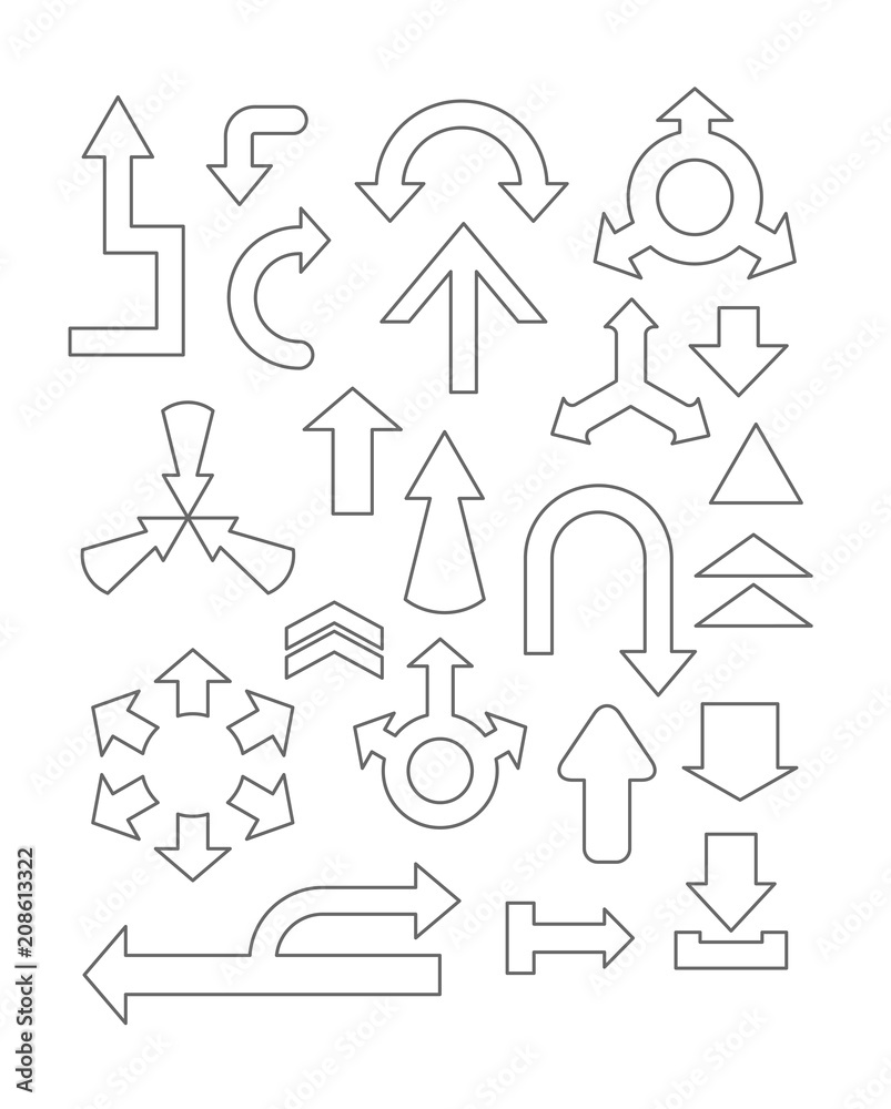 arrows icon set arrows icon set
