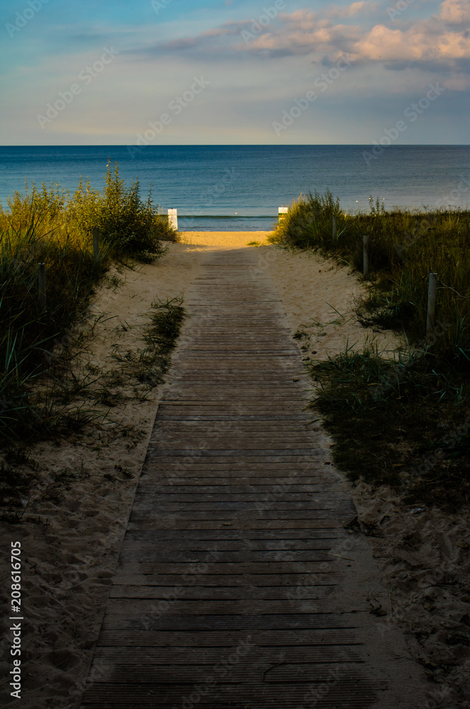 beach path and sky