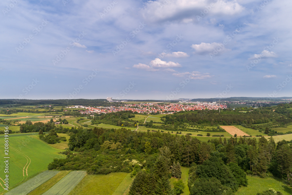 Naklejka premium Luftbild Renningen in Baden Württemberg