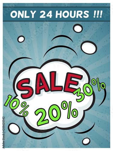 Advertising poster template for your design.