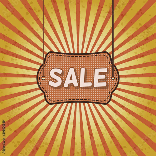 Advertising poster template for your design.