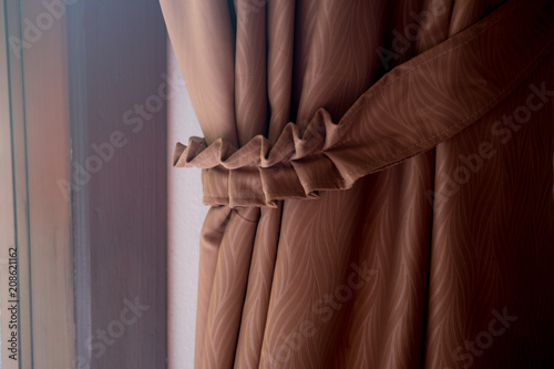 Brown curtain