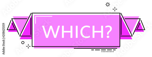 violet flat line banner which