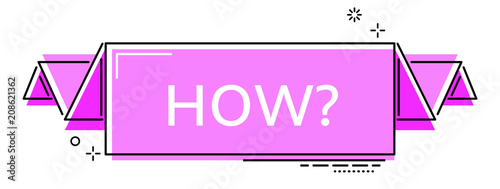 violet flat line banner how