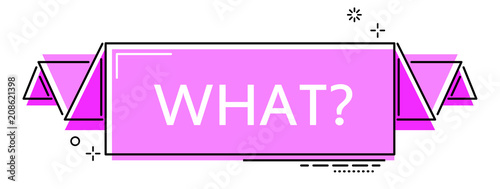 violet flat line banner what